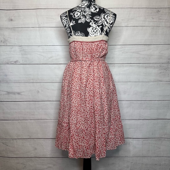 NWT French Connection Rooster Red Tabithas Tale Strappy Tie Dress Size 6 - Picture 2 of 7